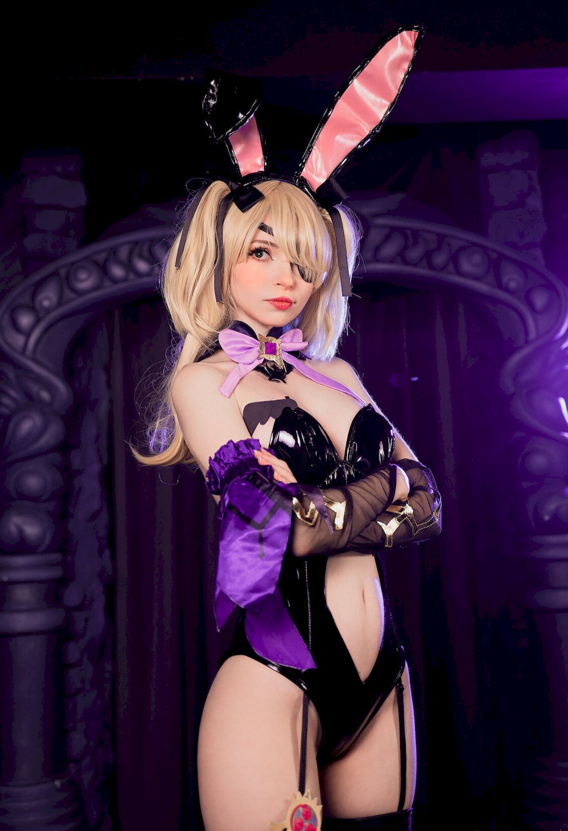 milkyFischl PlayboyBunnyenshinmpact/24P [ŮCoserд] No.Peach Ը˿Ůͼ 4ҳ